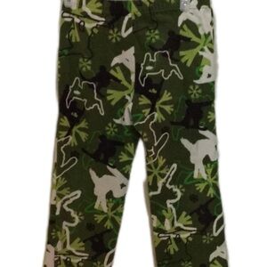 Kids Green Camouflage Pajama Pants